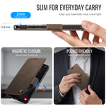 CASEME til Samsung Galaxy S23 Ultra Cover 053 Magnetisk RFID-blokerende Wallet Flip Læder Telefon Cover