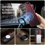 CASEME for Samsung Galaxy S26 Ultra Case  053   Magnetic RFID Blocking Wallet Flip Leather Phone Cover