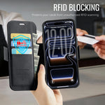 CASEME for iPhone 18 Pro / 17 Pro Case 053 Magnetic RFID Blocking Wallet Flip Leather Phone Cover