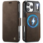 CASEME for iPhone 18 Pro / 17 Pro Case 053 Magnetic RFID Blocking Wallet Flip Leather Phone Cover