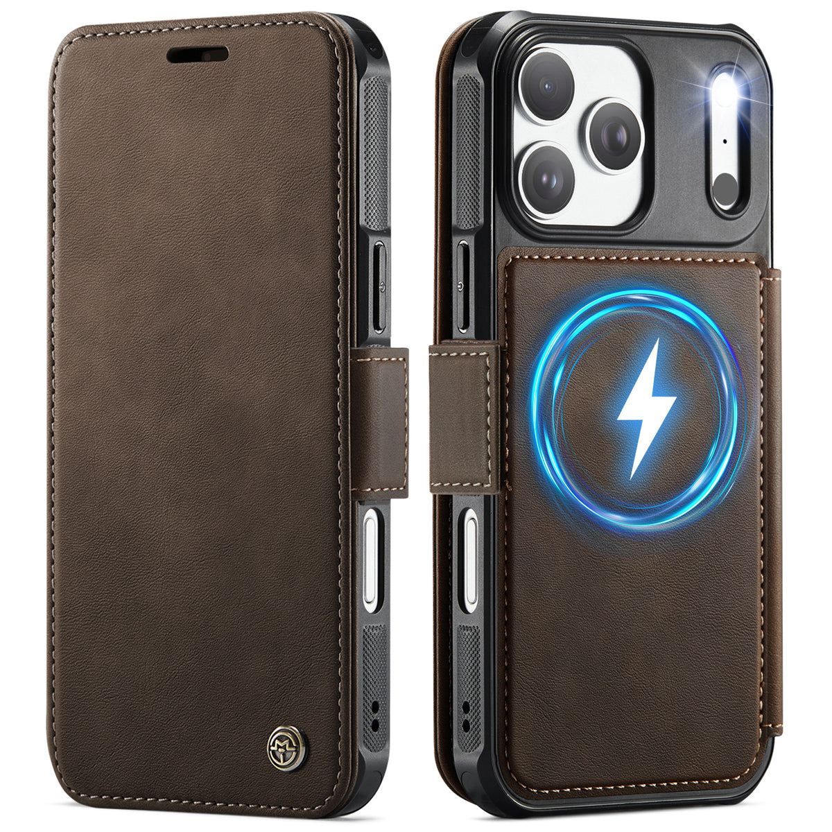 CASEME for iPhone 18 Pro / 17 Pro Case 053 Magnetic RFID Blocking Wallet Flip Leather Phone Cover