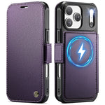 CASEME for iPhone 18 Pro / 17 Pro Case 053 Magnetic RFID Blocking Wallet Flip Leather Phone Cover