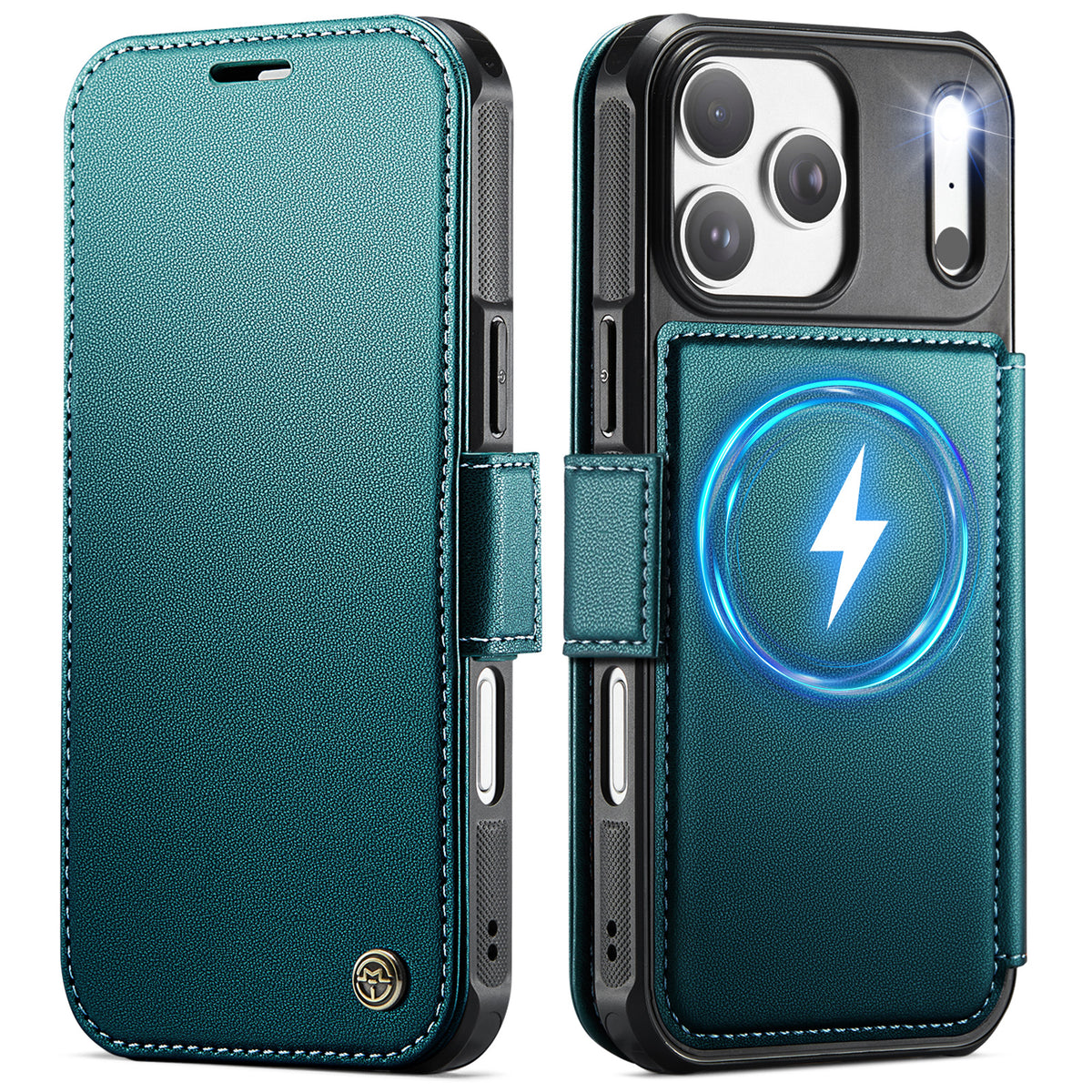 CASEME for iPhone 18 Pro / 17 Pro Case 053 Magnetic RFID Blocking Wallet Flip Leather Phone Cover