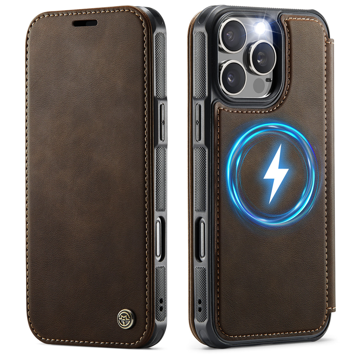 CASEME for iPhone 15 Pro Max Case  053  Magnetic RFID Blocking Wallet Flip Leather Phone Cover