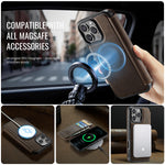 CASEME for iPhone 15 Pro Max Case  053  Magnetic RFID Blocking Wallet Flip Leather Phone Cover
