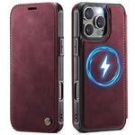 CASEME for iPhone 15 Pro Max Case  053  Magnetic RFID Blocking Wallet Flip Leather Phone Cover