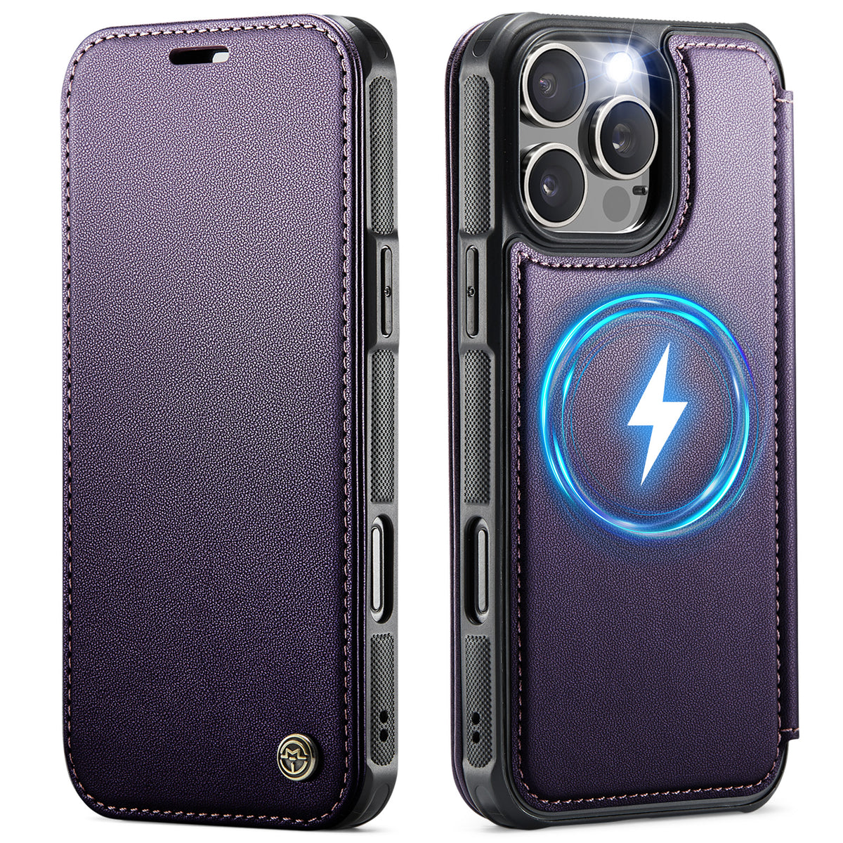 CASEME for iPhone 14 Pro Case  053  Magnetic RFID Blocking Wallet Flip Leather Phone Cover