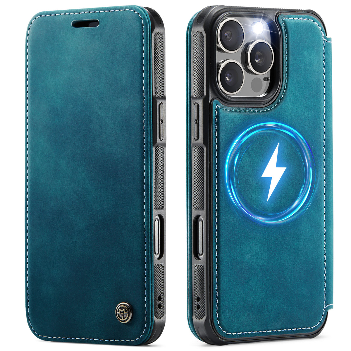 CASEME for iPhone 13 Pro Case  053  Magnetic RFID Blocking Wallet Flip Leather Phone Cover