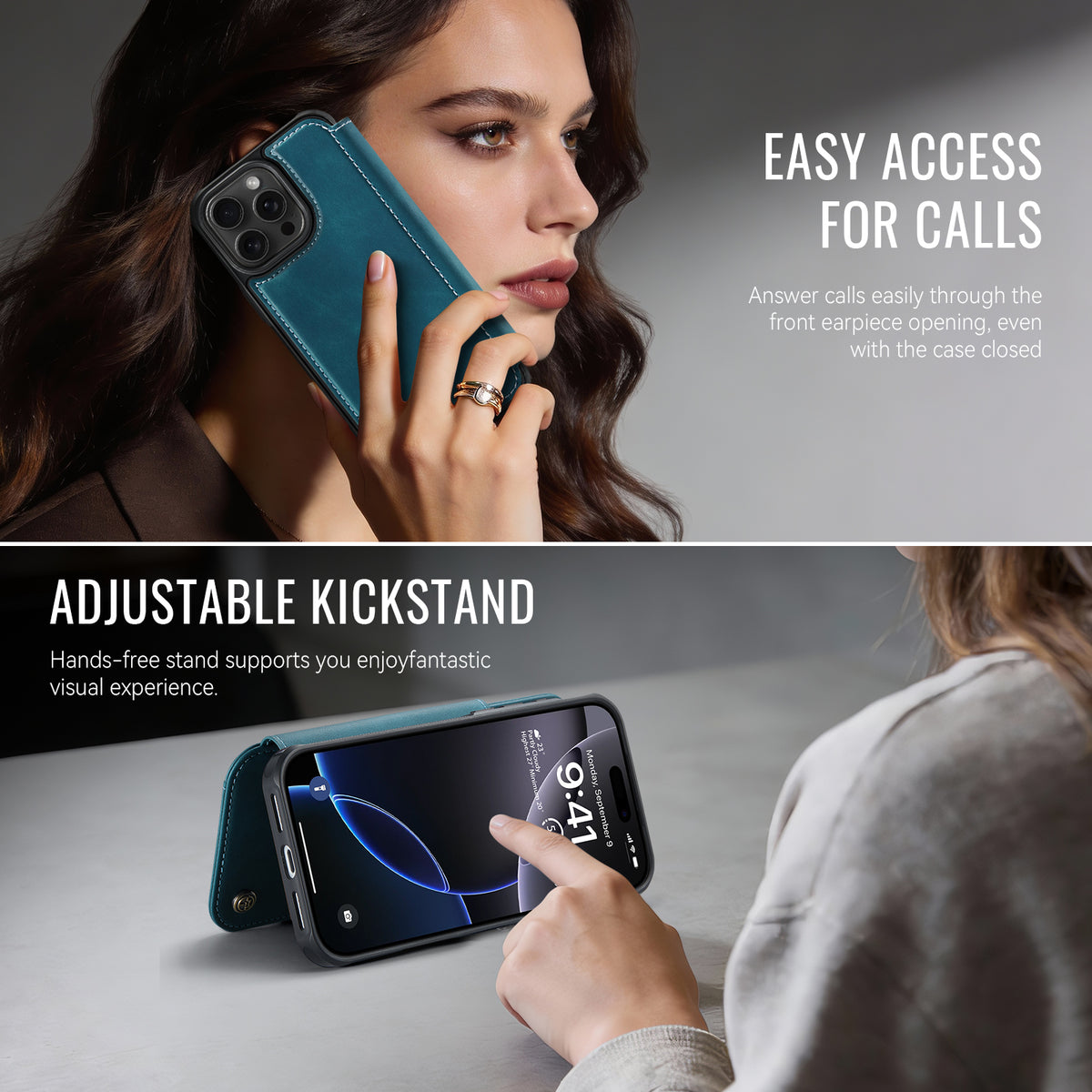 CASEME for iPhone 12 Pro Max Case  053  Magnetic RFID Blocking Wallet Flip Leather Phone Cover