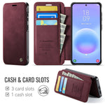CASEME til Samsung Galaxy A15 5G / Galaxy A15 4G Cover 053 Magnetisk RFID-blokerende pung Flip Læder Telefoncover