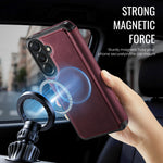 CASEME til Samsung Galaxy A15 5G / Galaxy A15 4G Cover 053 Magnetisk RFID-blokerende pung Flip Læder Telefoncover