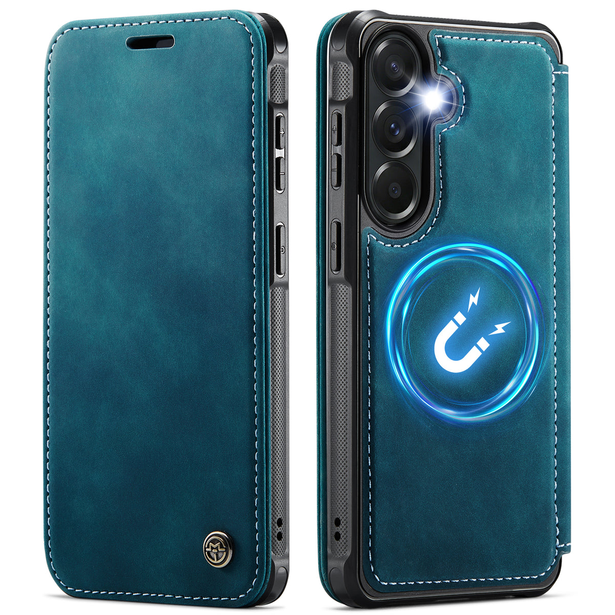 CASEME til Samsung Galaxy A15 5G / Galaxy A15 4G Cover 053 Magnetisk RFID-blokerende pung Flip Læder Telefoncover