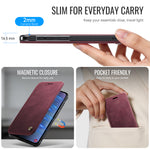 CASEME for Samsung Galaxy A35 5G / Galaxy A55 5G Case  053   Magnetic RFID Blocking Wallet Flip Leather Phone Cover
