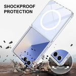 For Samsung Galaxy Z Flip8 / Z Flip7 5G Clear Phone Magnetic Case TPU + Acrylic Back Cover