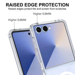 For Samsung Galaxy Z Flip8 / Z Flip7 5G Clear Phone Magnetic Case TPU + Acrylic Back Cover