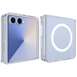 For Samsung Galaxy Z Flip8 / Z Flip7 5G Clear Phone Magnetic Case TPU + Acrylic Back Cover