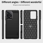 Xiaomi Redmi Note 12 Pro 5G MOFI JK TPU Series-1 til Xiaomi Redmi Note 12 Pro 5G / Note 12 Pro Speed 5G / Poco X5 Pro 5G blødt TPU-mobilcover, børstet kulfiber-bagcover