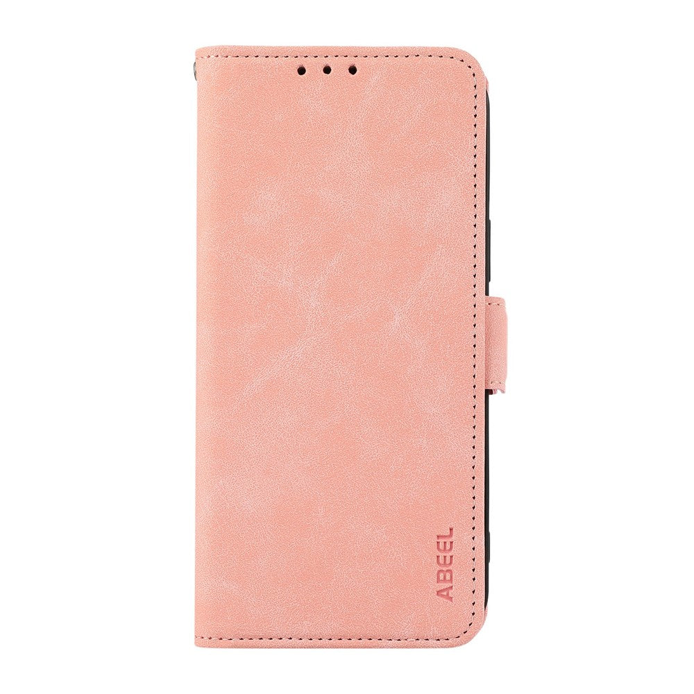 ABEEL Til Samsung Galaxy S26 FE Etui PU Læder Folio Stativ View RFID Blokerende Telefon Cover