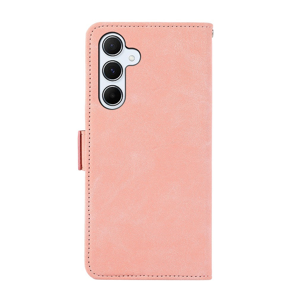 ABEEL Til Samsung Galaxy S26 FE Etui PU Læder Folio Stativ View RFID Blokerende Telefon Cover