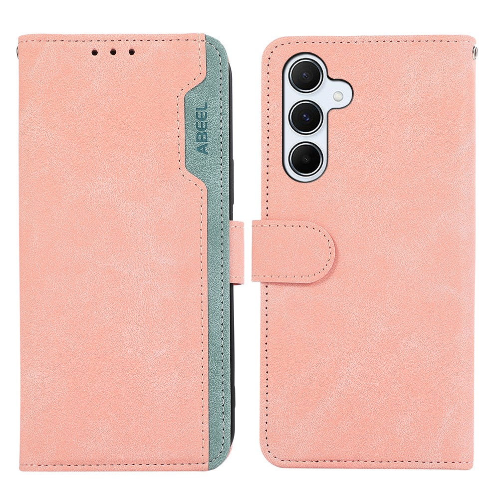 ABEEL For Samsung Galaxy S26 FE Case Color Splicing Leather Flip Phone Cover RFID Blocking