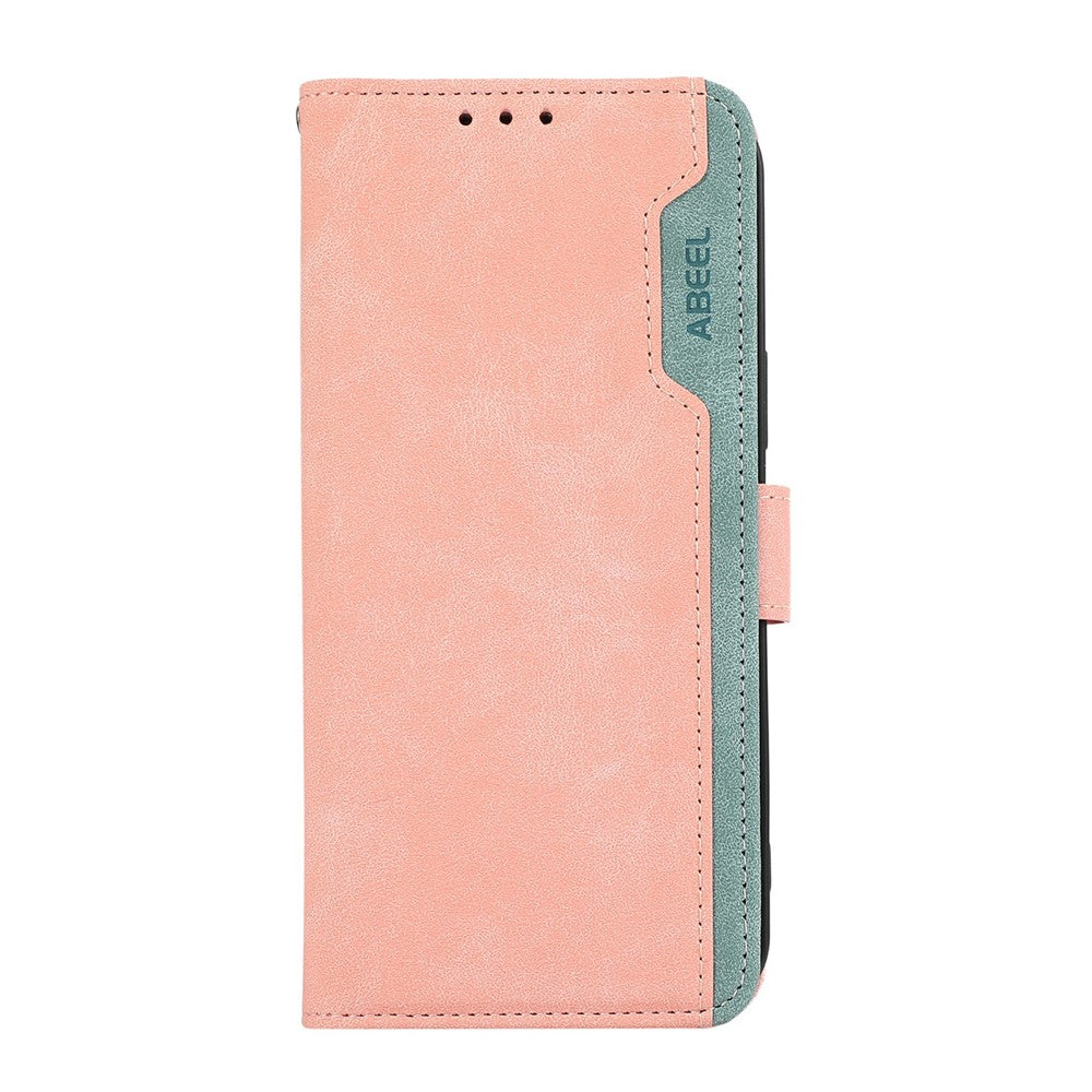 ABEEL For Samsung Galaxy S26 FE Case Color Splicing Leather Flip Phone Cover RFID Blocking
