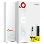NORTHJO for Samsung Galaxy S26 FE Magnetic Case PC + TPU Phone Cover Set with Front Screen Protector + Lens Film