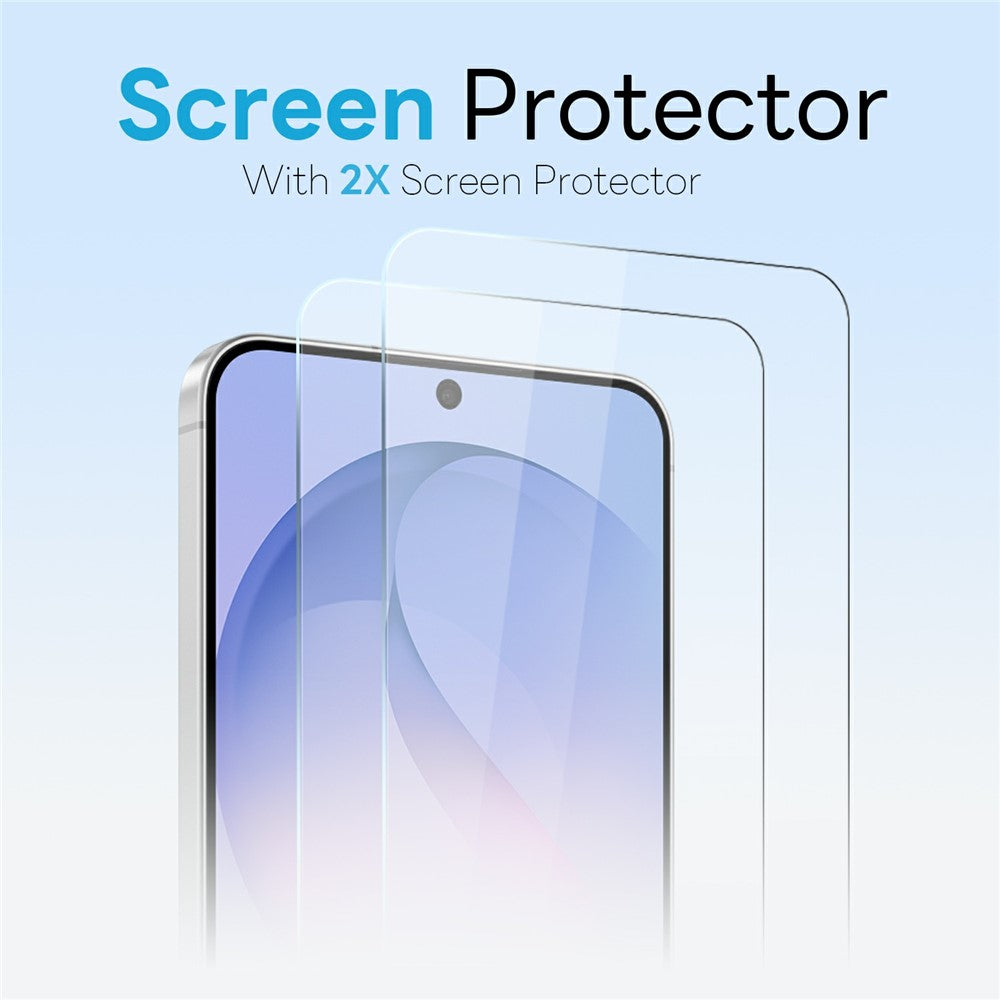 NORTHJO 5-i-1 sæt til Samsung Galaxy S26 FE Magnetisk Cover PC + TPU Telefoncover med 2 Skærmbeskyttere + 2 Linsefilm