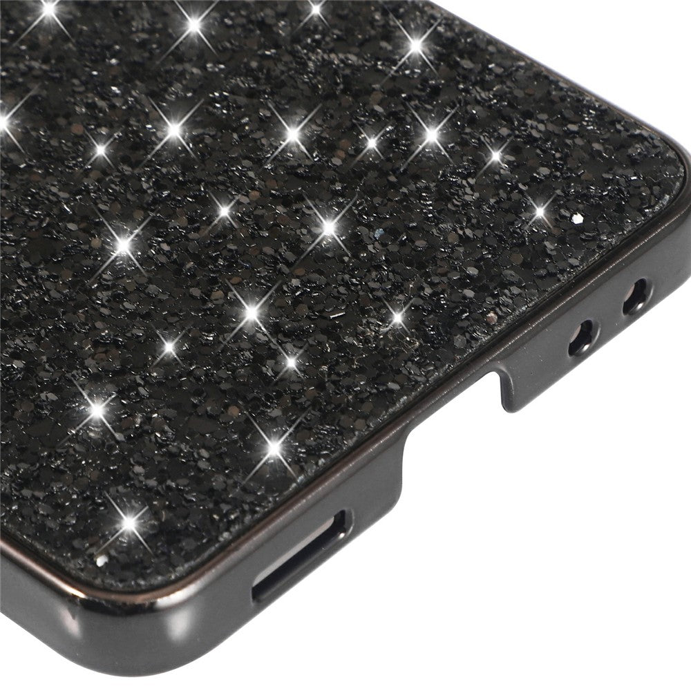 For Samsung Galaxy Z Flip8 Case Electroplating TPU + PC Sparkling Glitter Phone Back Cover