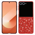 For Samsung Galaxy Z Flip8 Case Electroplating TPU + PC Sparkling Glitter Phone Back Cover