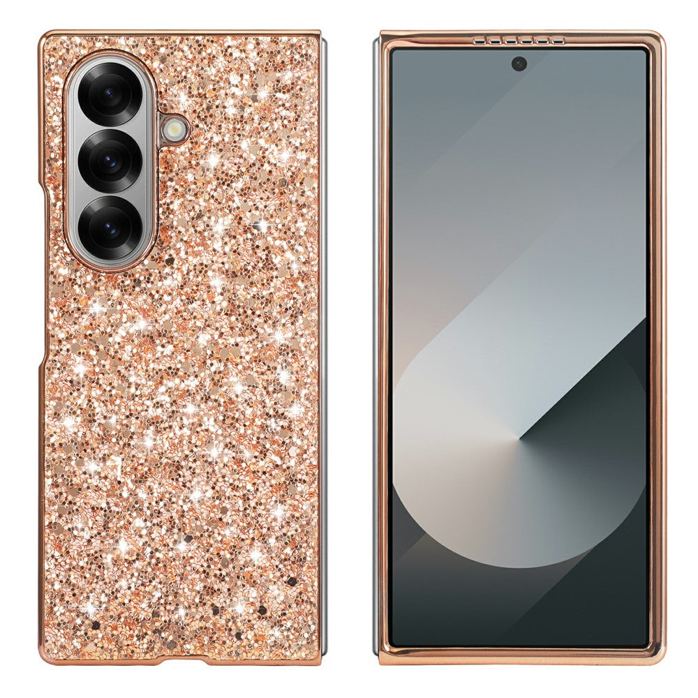 For Samsung Galaxy Z Fold8 Ultra Case Electroplating TPU + PC Sparkling Glitter Phone Back Cover