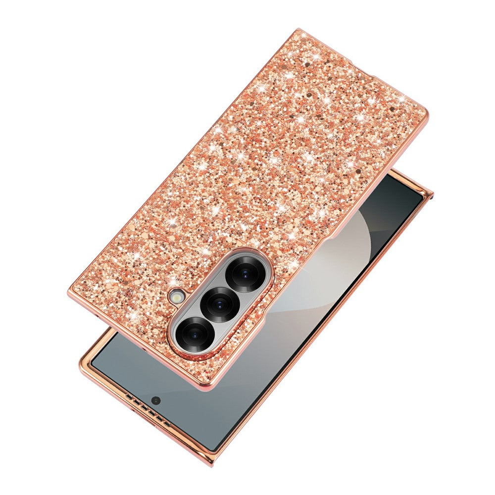For Samsung Galaxy Z Fold8 Ultra Case Electroplating TPU + PC Sparkling Glitter Phone Back Cover