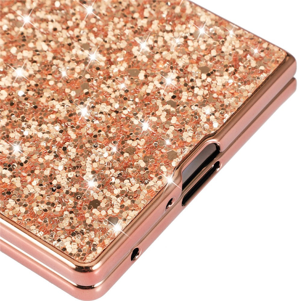 For Samsung Galaxy Z Fold8 Ultra Case Electroplating TPU + PC Sparkling Glitter Phone Back Cover