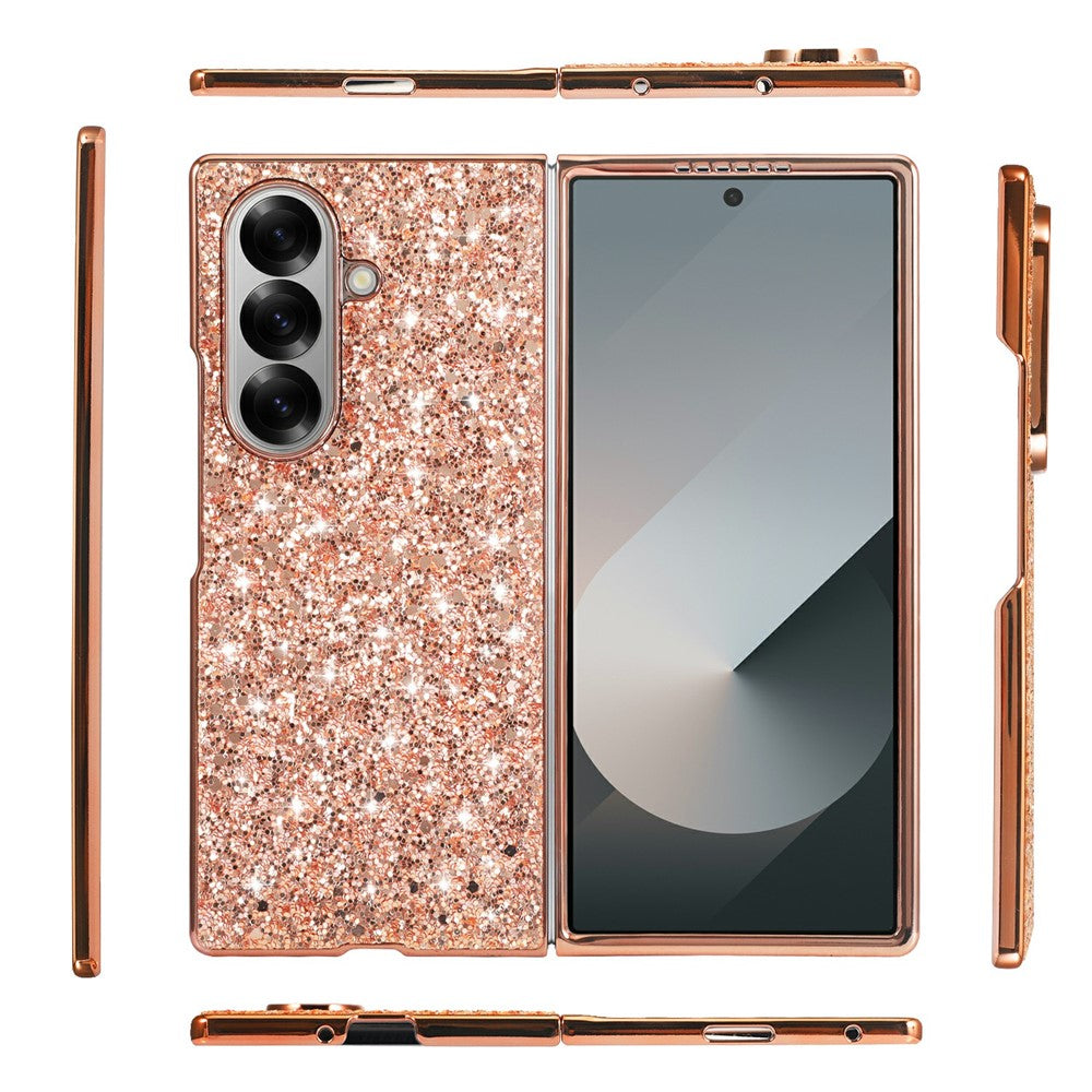 For Samsung Galaxy Z Fold8 Ultra Case Electroplating TPU + PC Sparkling Glitter Phone Back Cover