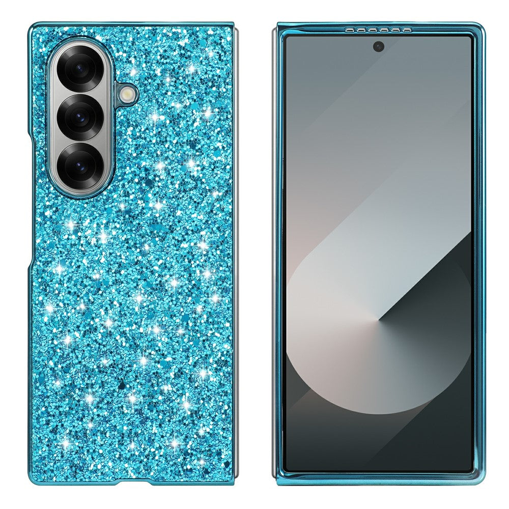For Samsung Galaxy Z Fold8 Ultra Case Electroplating TPU + PC Sparkling Glitter Phone Back Cover