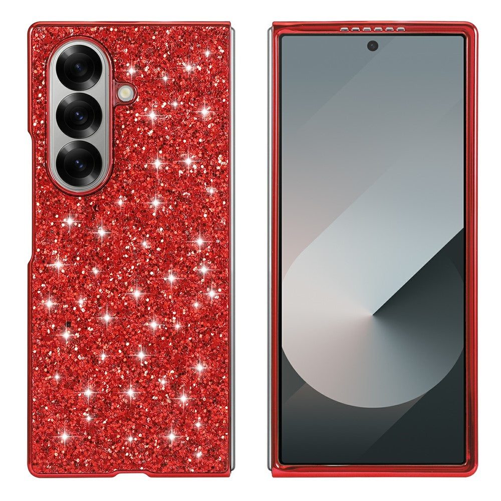 For Samsung Galaxy Z Fold8 Ultra Case Electroplating TPU + PC Sparkling Glitter Phone Back Cover