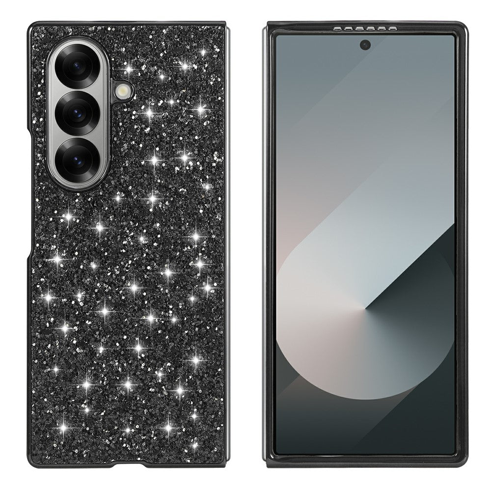 For Samsung Galaxy Z Fold8 Ultra Case Electroplating TPU + PC Sparkling Glitter Phone Back Cover
