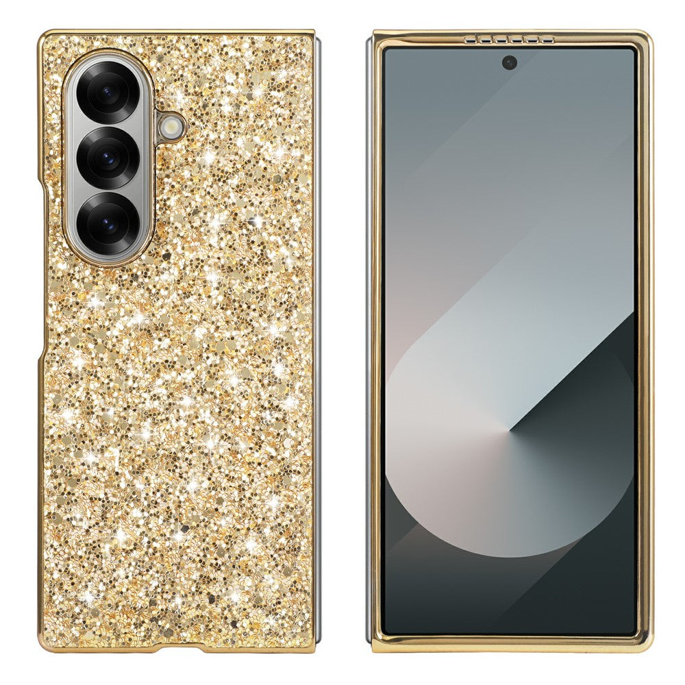 For Samsung Galaxy Z Fold8 Ultra Case Electroplating TPU + PC Sparkling Glitter Phone Back Cover