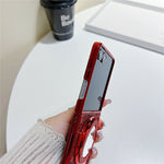 For Samsung Galaxy Z Flip8 Case Kickstand TPU+PC Phone Cover with Mirror