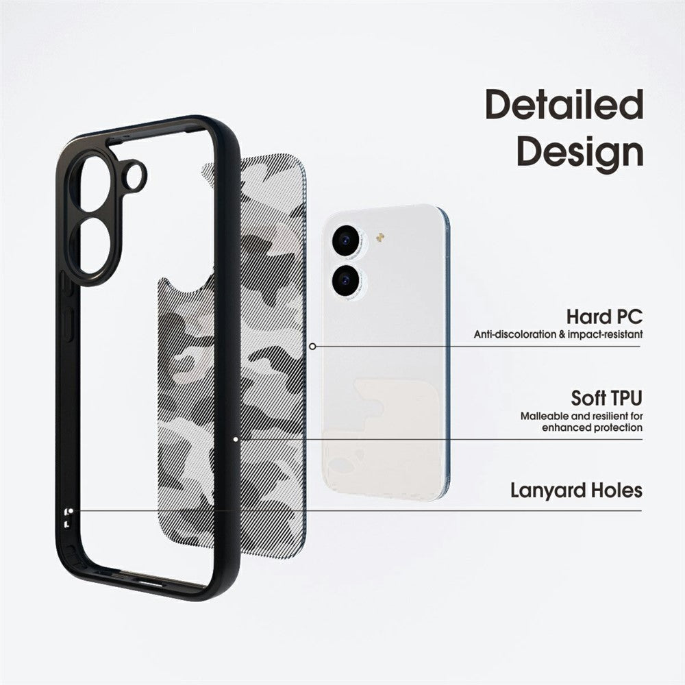 IBMRS For Xiaomi Poco X8 Pro 5G Case Soft TPU Frame Hard PC Back Anti-Fall Phone Cover