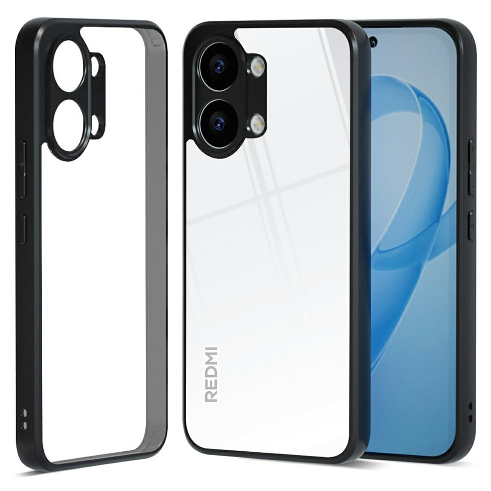 IBMRS For Xiaomi Poco X8 Pro Max 5G Case Soft TPU Frame Hard PC Back Anti-Fall Phone Cover