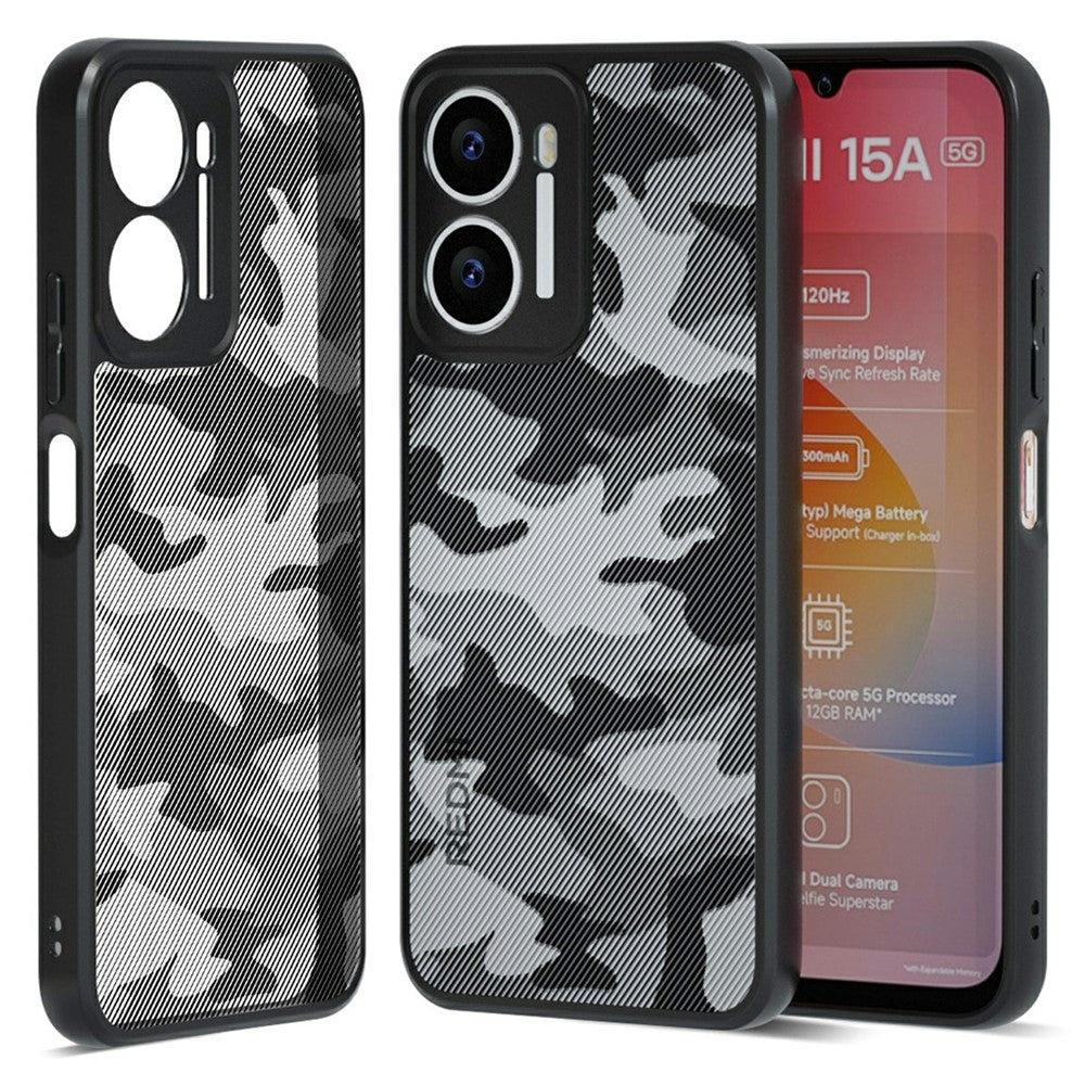 IBMRS For Xiaomi Redmi 15a 5G Case Soft TPU Frame Hard PC Back Anti-Fall Phone Cover