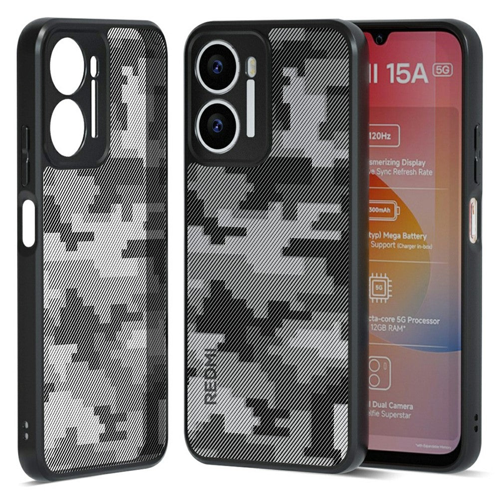IBMRS For Xiaomi Redmi 15a 5G Case Soft TPU Frame Hard PC Back Anti-Fall Phone Cover