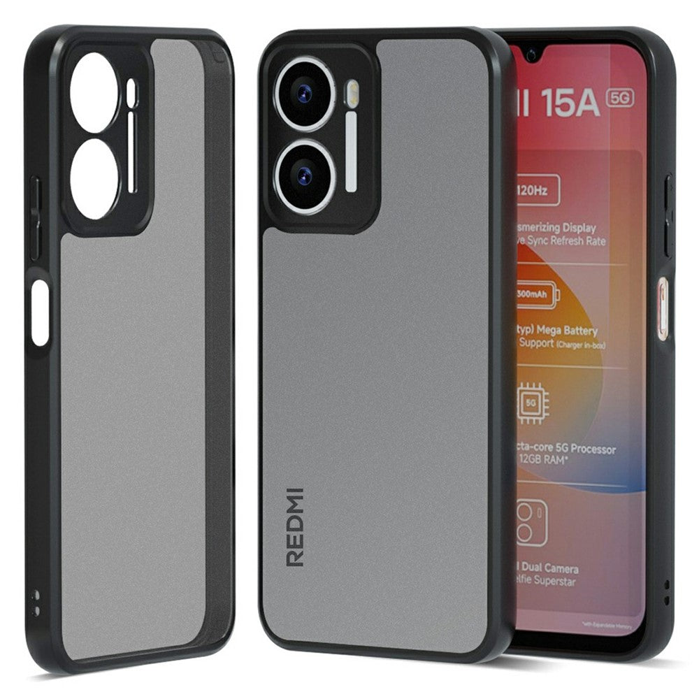 IBMRS For Xiaomi Redmi 15a 5G Case Soft TPU Frame Hard PC Back Anti-Fall Phone Cover