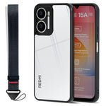 IBMRS Mobile Cover for Xiaomi Redmi 15a 5G Soft TPU + Hard PC Case with Wrist Strap (Precision Cutouts)