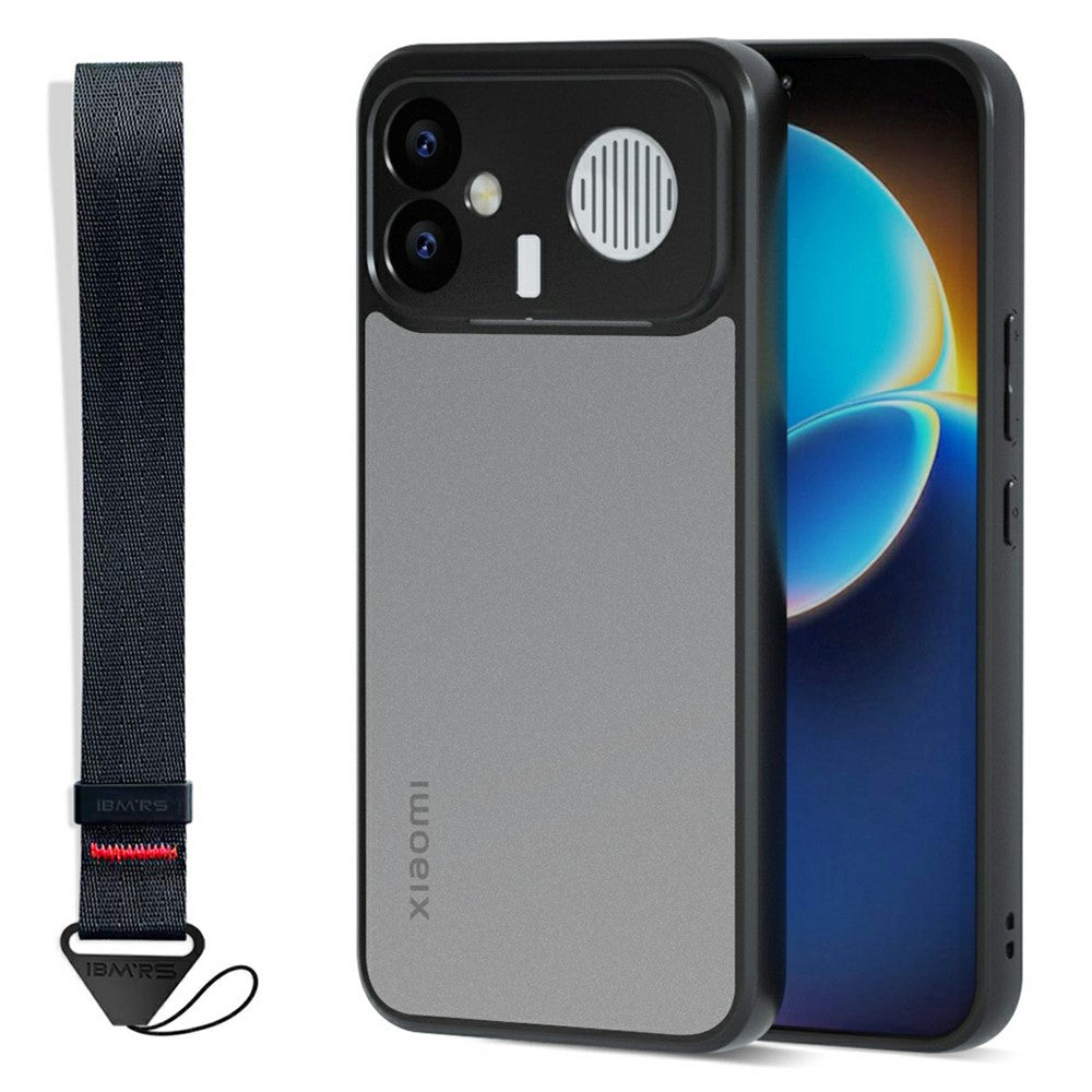 IBMRS mobilskal för Xiaomi Redmi K90 Max 5G mjukt TPU + hårt PC-skal med handledsrem (precisionsutskärningar)