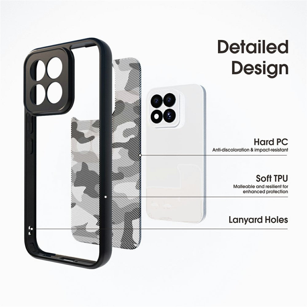 IBMRS Mobile Cover for Xiaomi 17 Max Soft TPU + Hard PC Case with Wrist Strap (Precision Cutouts)