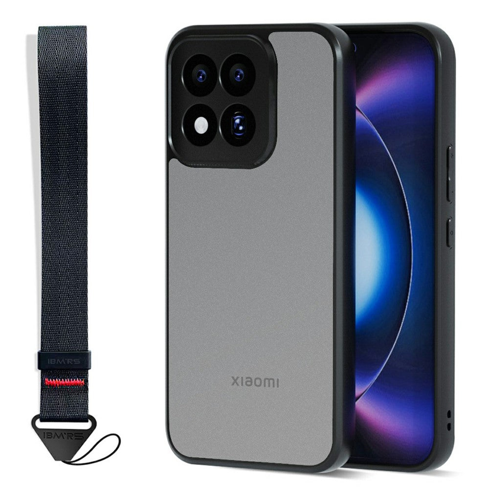 IBMRS Mobile Cover for Xiaomi 17 Max Soft TPU + Hard PC Case with Wrist Strap (Precision Cutouts)