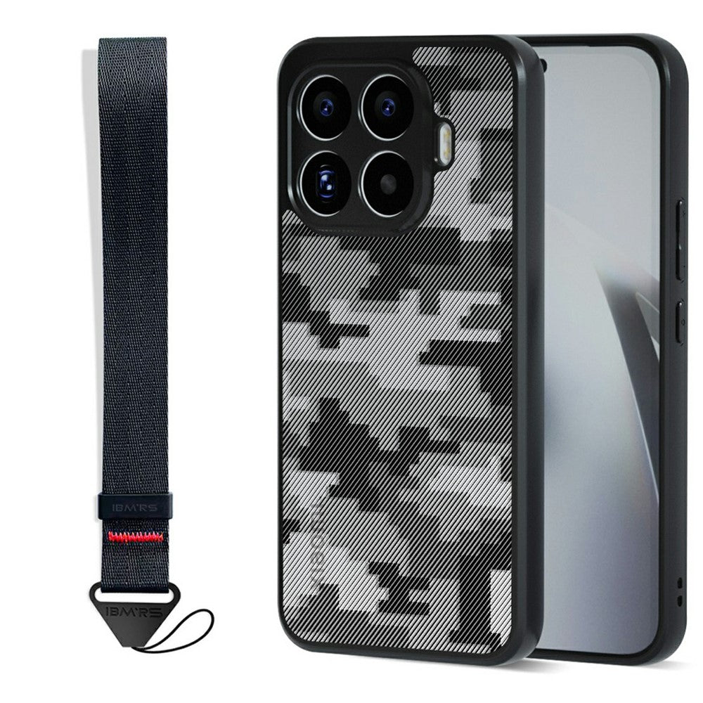 IBMRS Mobile Cover for Xiaomi 17T Pro Soft TPU + Hard PC Case with Wrist Strap (Precision Cutouts)