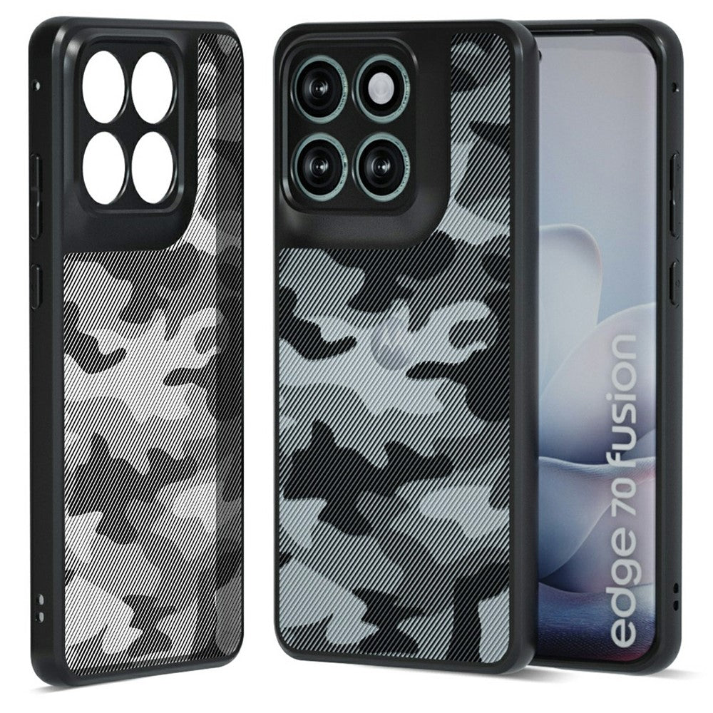 IBMRS For Motorola Edge 70 Fusion+ 5G  /  70 Fusion 5G Case Soft TPU Frame Hard PC Back Anti-Fall Phone Cover
