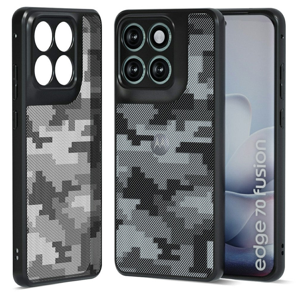 IBMRS For Motorola Edge 70 Fusion+ 5G  /  70 Fusion 5G Case Soft TPU Frame Hard PC Back Anti-Fall Phone Cover